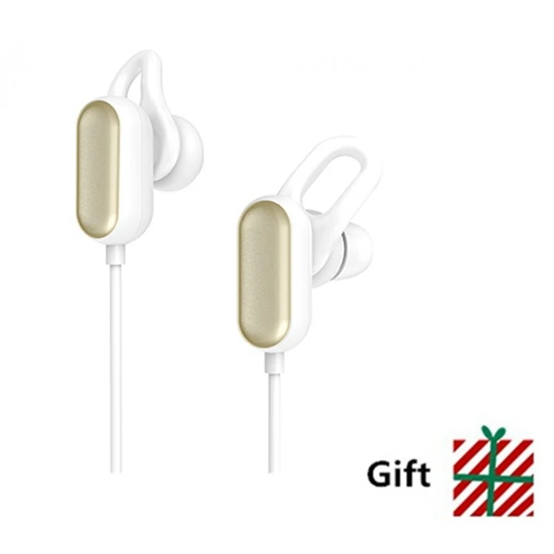 white add gift Оригинальная Спортивная bluetooth-гарнитура Xiao mi, молодежная версия, Bluetooth 4,1, беспроводные mi наушники с микрофоном, IPX4, водонепроницаемые - Цвет: white add gift