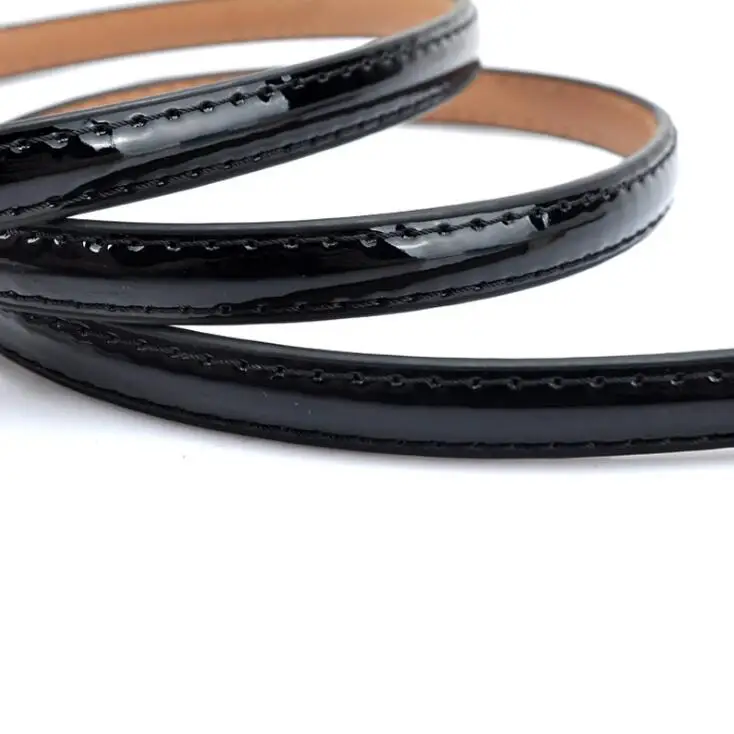 Ремень из натуральной воловьей кожи Женский роскошный тонкий регулируемый пояс