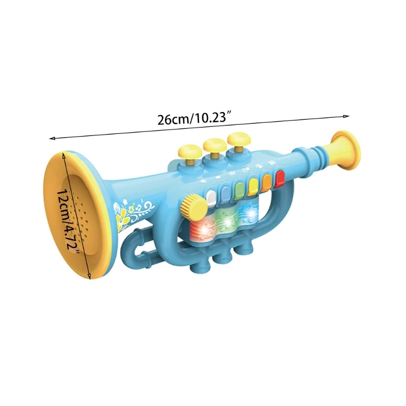 

Trumpet Instrument Musical Toy, Children Simulation Trumpet Early Educational Mu