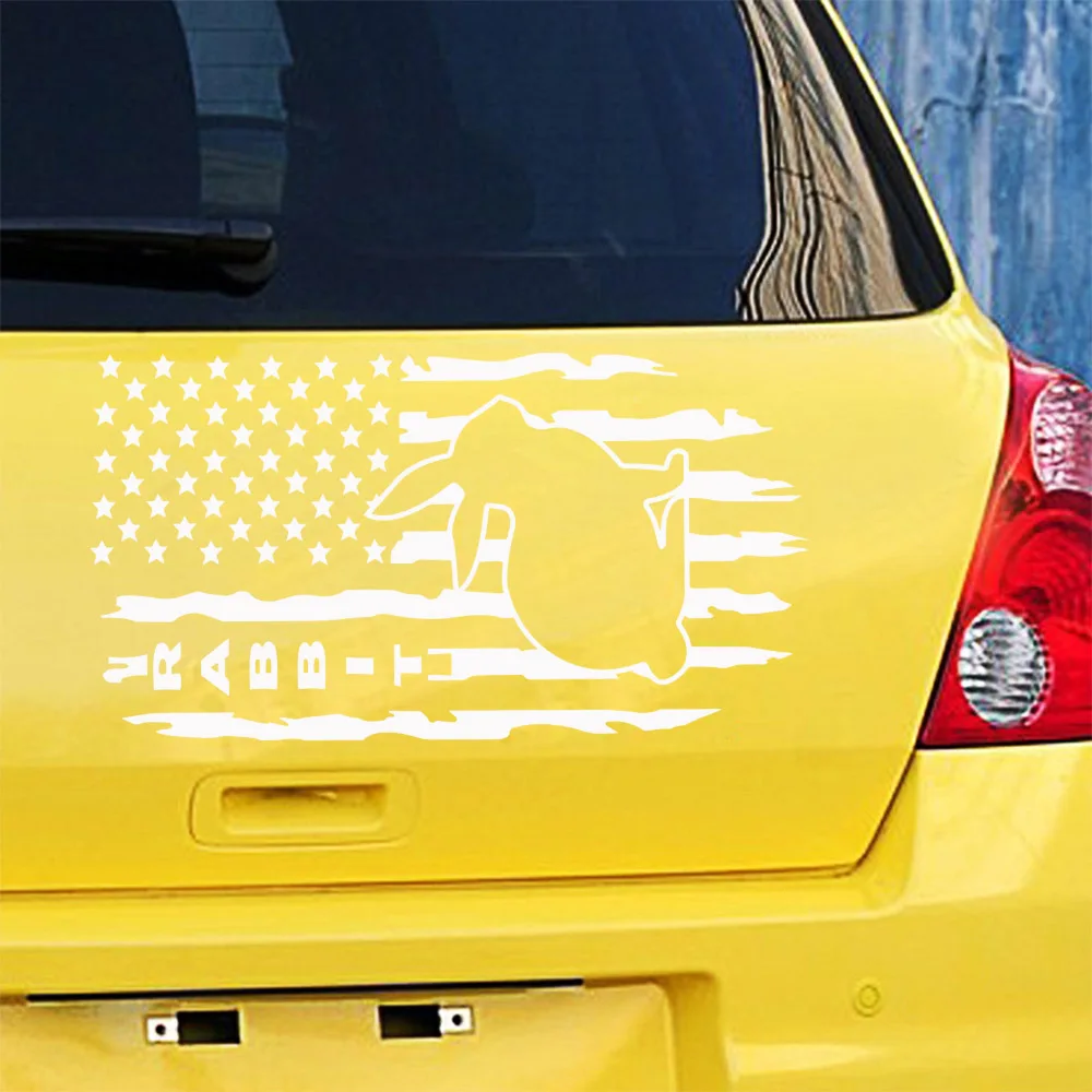 

Beauty Military Rabbit Stickers For Cars Hood Tailgate Side Window Decal Car Sticker Decoration Sweet Auto Sticker Decal