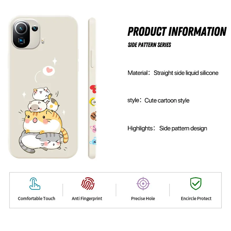 cute cartoon phone case for xiaomi 10 lite 5g 10s pro ultra 11 6x 8 9 cc9e poco m3 nfc x3 anti fall back cover free global shipping