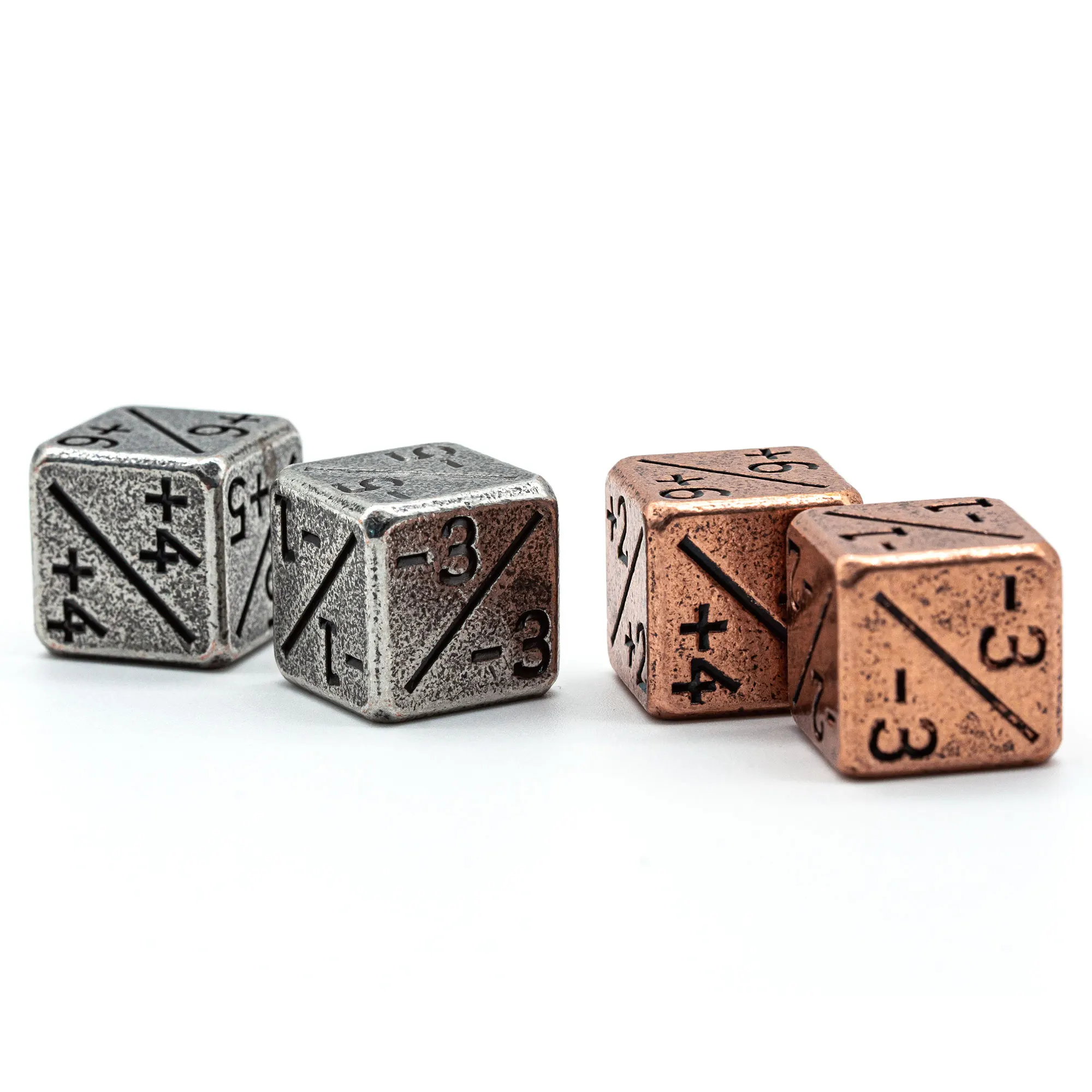 2 Pcs Metal Dice Counters 15MM include 1Pc Positive +1/+1 and 1 Pc-Negative -1/-1 D6 For Magic The Gathering CCG MTG | Спорт и