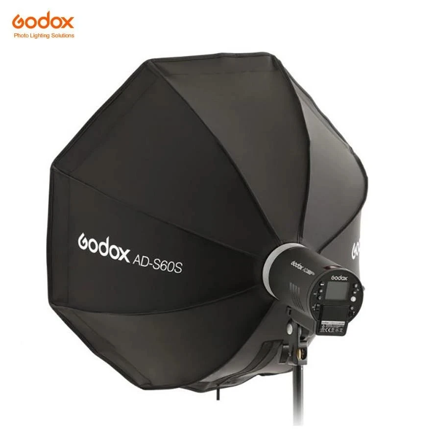 Купи Godox AD-S60S ADS60S Umbrella Style 60cm Quick Fold Silver SoftBox with Grid Godox Mount for AD400Pro, AD300Pro, LED ML60 за 2,822 рублей в магазине AliExpress