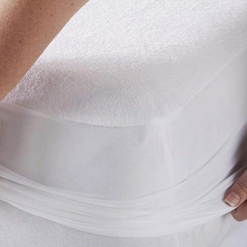 Белое водонепроницаемое покрывало для дома гостиницы чехол кровати наматрасник