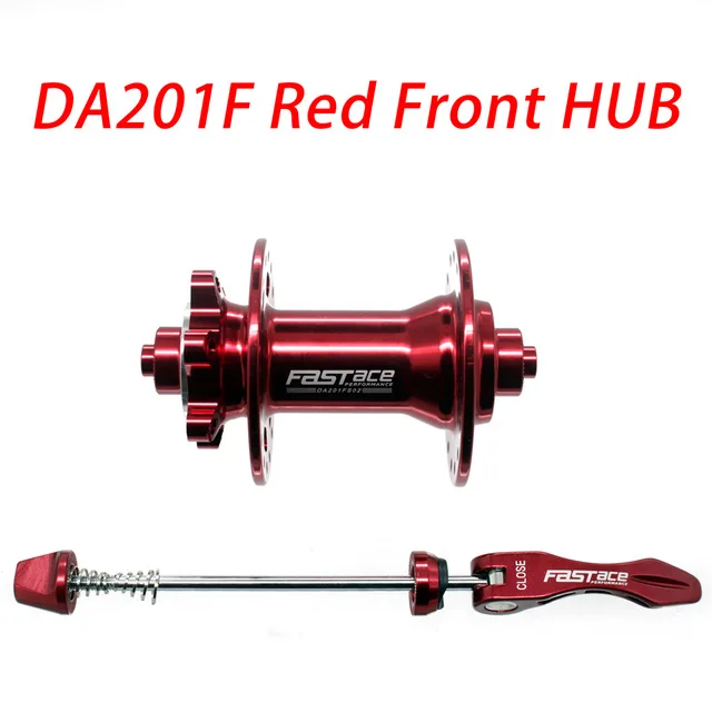 FASTACE DA201 F/R DEORE XT M8100 M7100 FH BH концентратор 12 s 32H 135x10 мм 100x9 мм E-THRU ось велосипеда 12 Скоростей микро сплайн - Цвет: DA201F Red Front