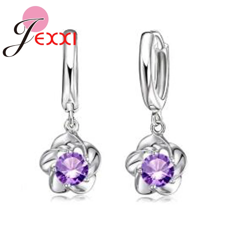 

Newest Design Jewelry For Women Ladies Top Quality Drop Shape Jewelry Fine Dangle Earring Wedding Anniversary Present