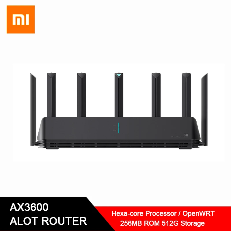 Оригинальный роутер Mi Xiaomi AIoT AX3600 2976Mbs гигабитный Wi Fi 6 усилитель сигнала 512 ГБ ОЗУ