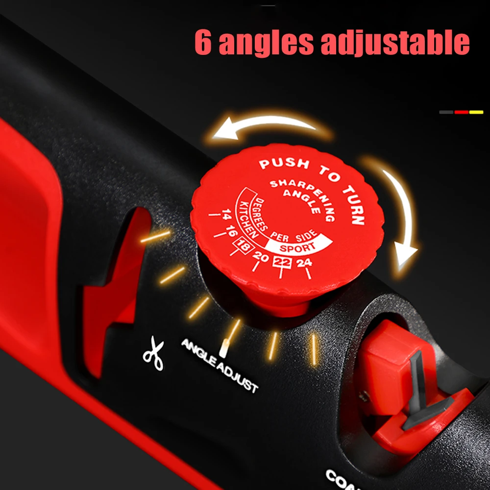 

4 Stages Adjustable Angle Button Diamond Ceramic Grinder Knife Sharpener Manual Scissors Sharpening Stone Kitchen Tool