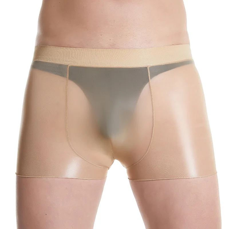 Мужское сексуальное прозрачное нижнее белье шорты боксеры ультратонкие