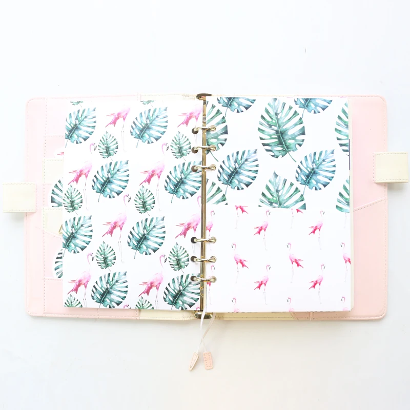 Оригинальный бумажный мешочек Domikee с рисунком фламинго ручной работы для офиса