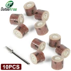 10 шт. 12,7 мм шлифовальный круг из наждачной бумаги Мини дрель dremel инструменты аксессуары роторный инструмент абразивная полировка для деревообработки