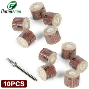 10 шт. 12,7 мм шлифовальный круг из наждачной бумаги Мини дрель dremel инструменты аксессуары роторный инструмент абразивная полировка для деревообработки