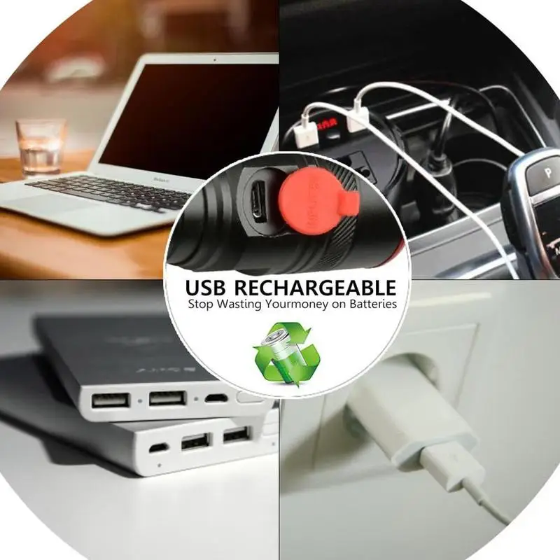 

500lumen3 Modes Strong-Low-Strobe Aluminum Alloy LED Flashlight 18650 Outdoor Supplies Camping Torch Powerful Lamp Lighting