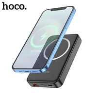 hoco magnetic power bank 15w wireless charging pd 20w magnetic powerbank 10000mah for iphone 12 pro max mini xiaomi11 power bank