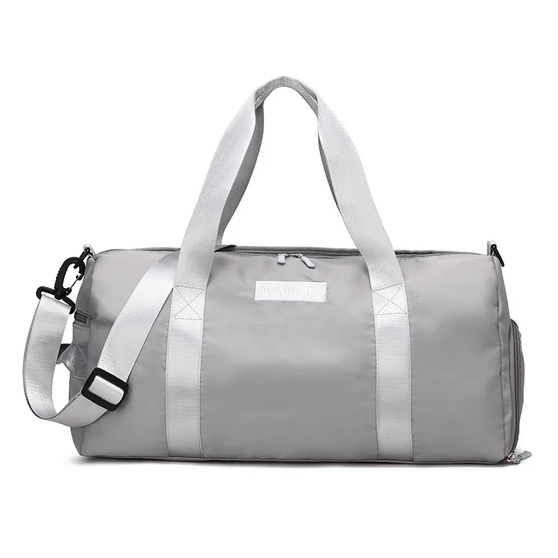 

Wholesale Women Travel Sports Gym Shoulder Bag Large Waterproof Oxford Handbags Black Color Outdoor Sport Bags