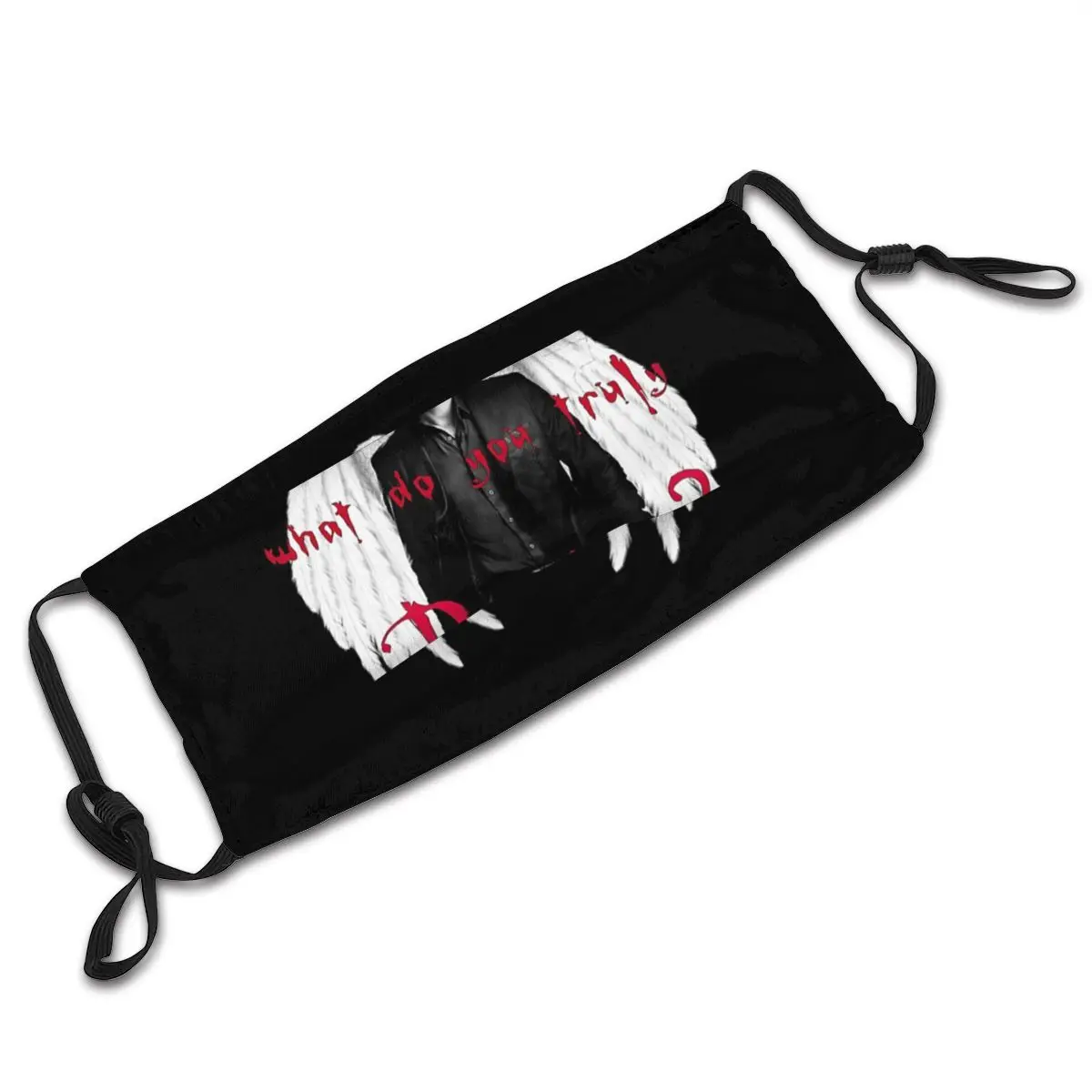 

Lucifer Adult Reusable Face Mask Devil Morningstar TV Series Anti Dust Mask With Filters Protection Mask Respirator Mouth Muffle