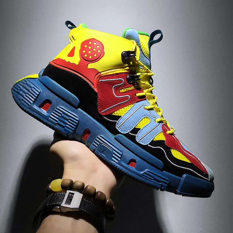 

2019 trend men's sports basketball shoes casual shoes Korean version of Joker increased shoes men's tide shoes wholesale