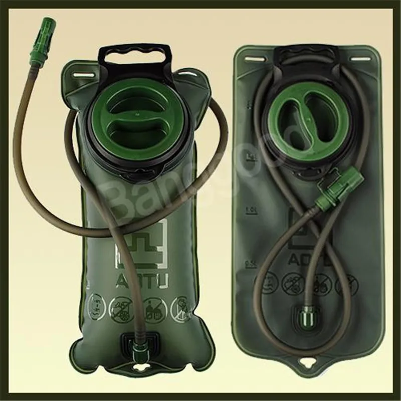 2L Water Bag Outdoor Large Capacity Pvc Water Bladdder Bag Sport Climbing Hydration System Hiking Survival Pouch Backpack