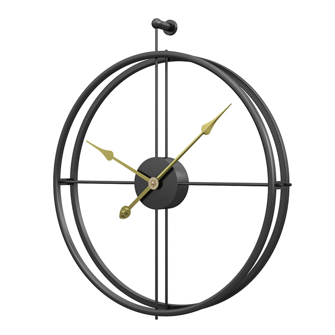52cm 40 см/50 см/60 см бесшумные железные настенные часы современный дизайн часы домашний декор офисный Европейский стиль подвесные настенные часы - Цвет: 52cm