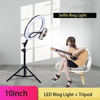 10inch usb charge new selfie ring light flash led camera phone photography enhancing photography for smartphone vk video makeup