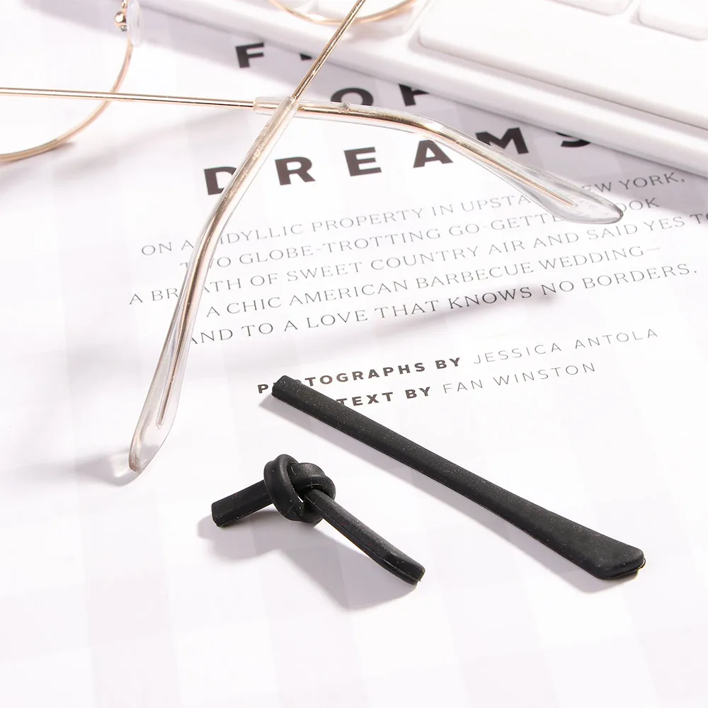 1 пара нескользящих силиконовых очков ушные крючки для детей и взрослых круглые