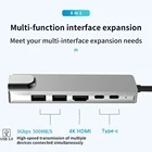 VKTECH usb-хаб адаптер 65 в 1 концентратор USB Type C многопортовый адаптер с USB 3,0 2,0 RJ45 Ethernet USB C PD зарядки Порты для ПК