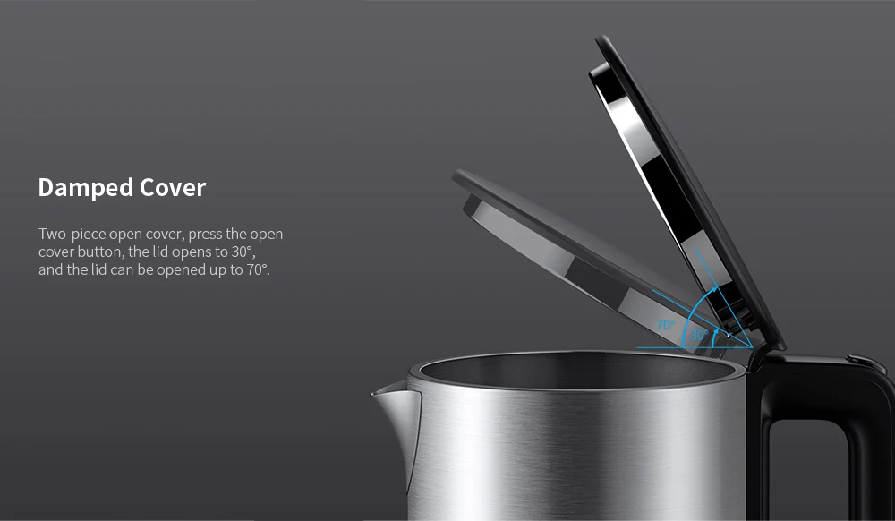 Xiaomi Viomi Электрический чайник из нержавеющей стали чайник для воды 220 В 1800 Вт л нагревательный горшок чайник быстрый нагрев от Xiaomi