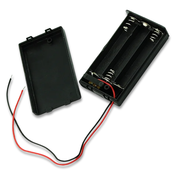 

YCDC 1Pcs AAA Battery Storage Box Case DIY 2/3/4 Slot Way DIY Batteries Clip Holder Container With Wire Lead Pin & Cover