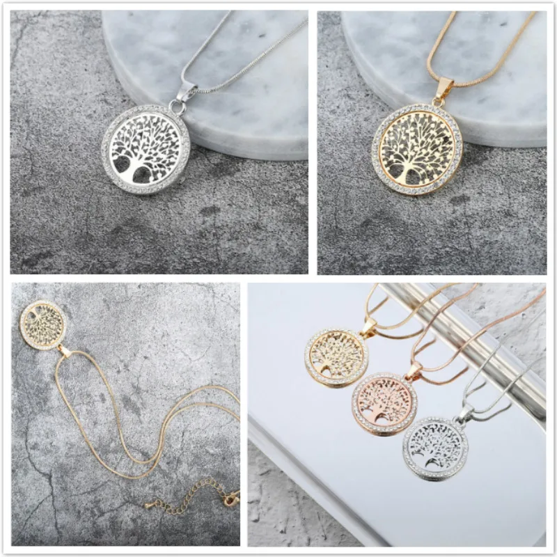 Горячее Дерево жизни ожерелье элегантность женские ювелирные изделия