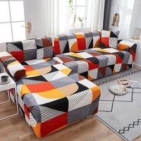 stretch geometry sofa cover plaid sofa covers for living room l shaped sofa slipcovers sectional chaise longue 1234 seater