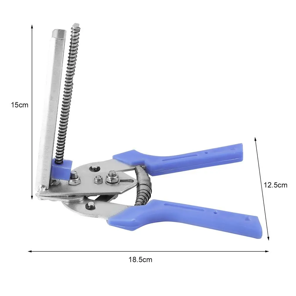 

2 pcs Cage clamp plier + M-type nail Semi-Automatic M Forceps Poultry Cage Fastening Clamp With 600PCS M-Type Nails