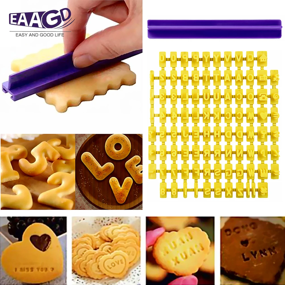 

Biscuits Baking Printing Alphabet Mold Table Cookies Word Baking Mold Cake Curling Embossing Mold