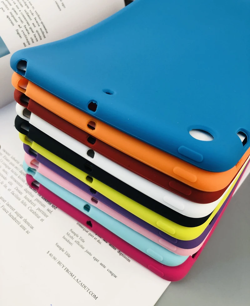 Цветной мягкий силиконовый резиновый ТПУ чехол для iPad мини гелевый Чехол Mini 2 3
