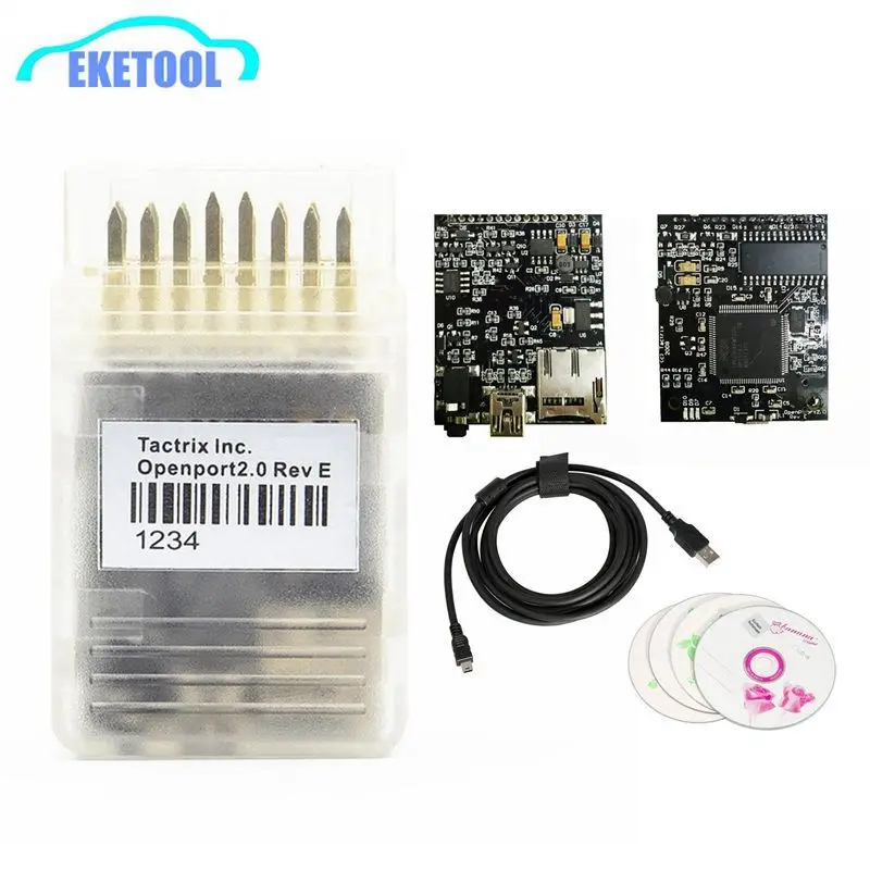 Openport 2,0 J2534 ECU флэш-чип тюнинг интерфейс Taxtrix Openport 2,0 ECUFLASH с полным программным обеспечением PCB золотой контактный адаптер