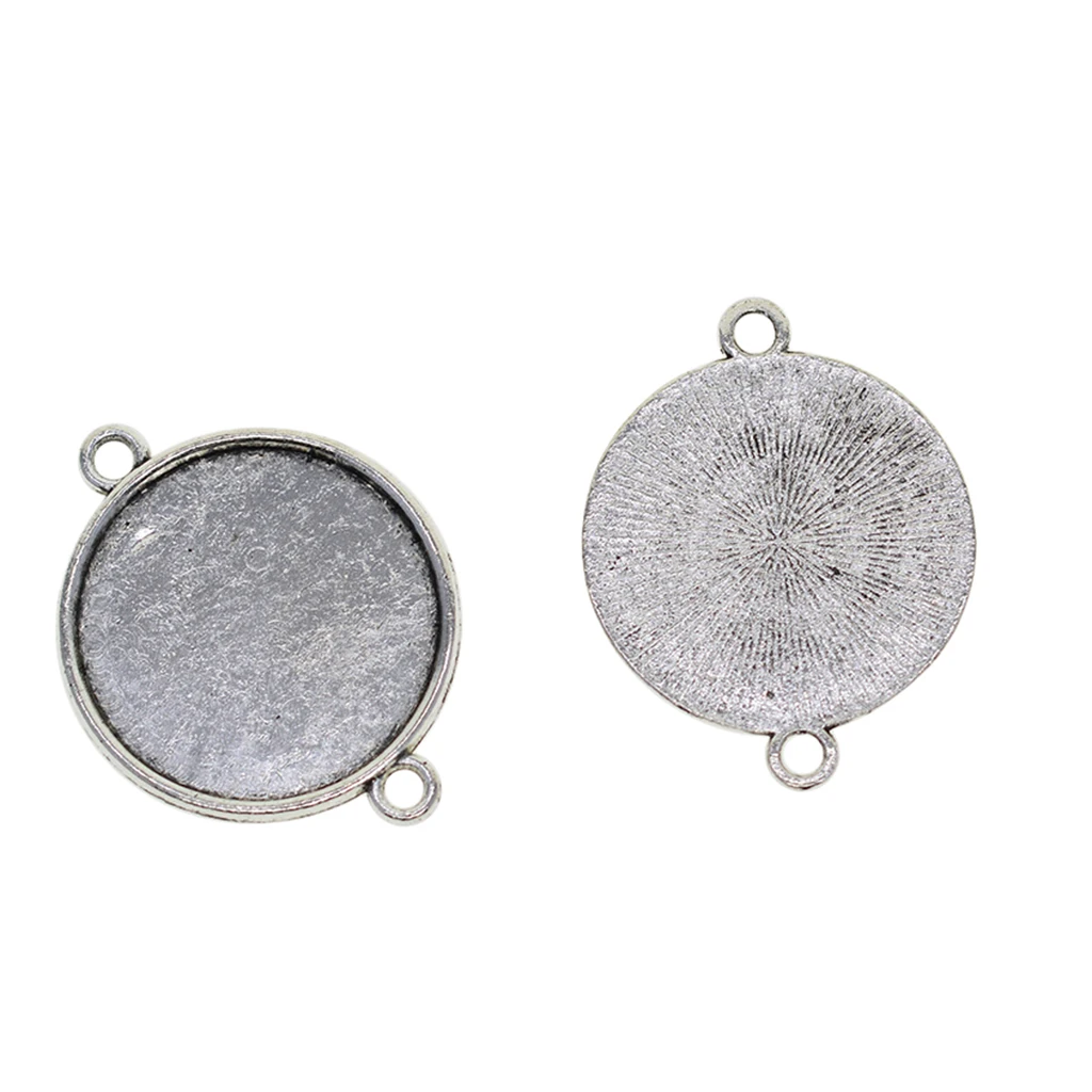 

50set Pendants Blanks Base Round 25mm Cameo Settings Tray For Jewelry Making