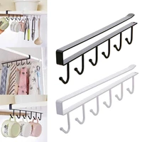 useful kitchen cupboard storage rack shelf hanging hook organizer closet clothes glass mug cup shelf hanger wardrobe holder