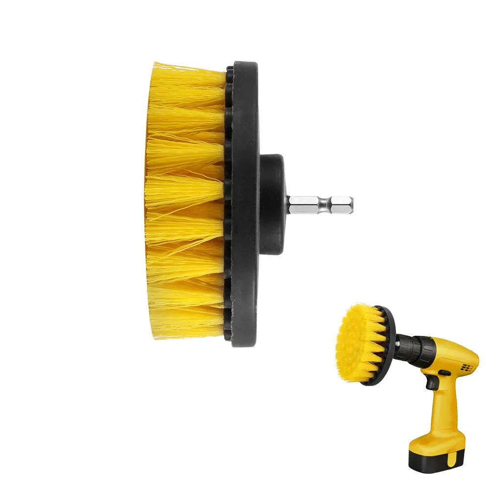 

4inch Drill Power Scrub Clean Brush for Leather Plastic Wooden Furniture Car Interiors Cleaning Power Scrub Brushes