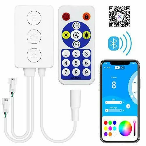 Bluetooth музыкальный пиксельный контроллер SP601E двойной сигнал Выход для адресной