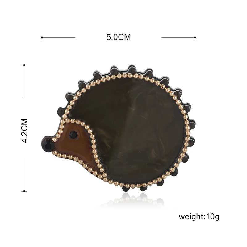 Funmor Kawaii Ежик Броши украшение бисером акриловые Заколки ювелирные изделия