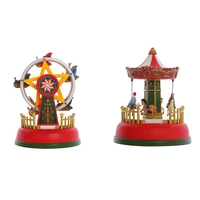 xmas glowing music carousel ferris wheel christmas gifts christmas eve gifts christmas ornaments home decoration gifts