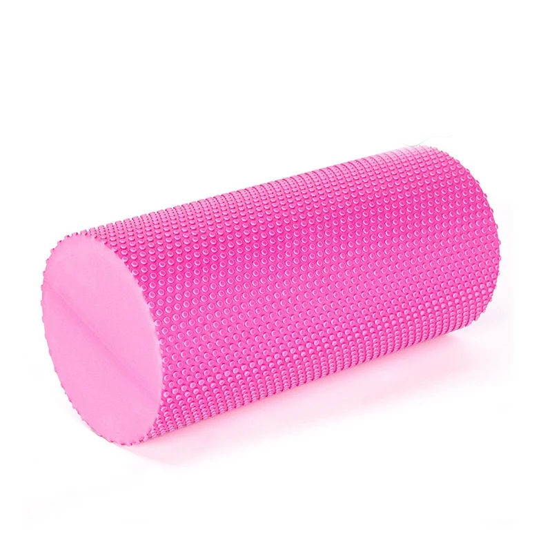 Pink 30cm Горячие блоки йоги EVA пенный валик для йоги фитнес, Пилатес массаж триггерной точки ролик для фитнеса прибор для занятия йогой расслабление мышц - Цвет: Pink 30cm