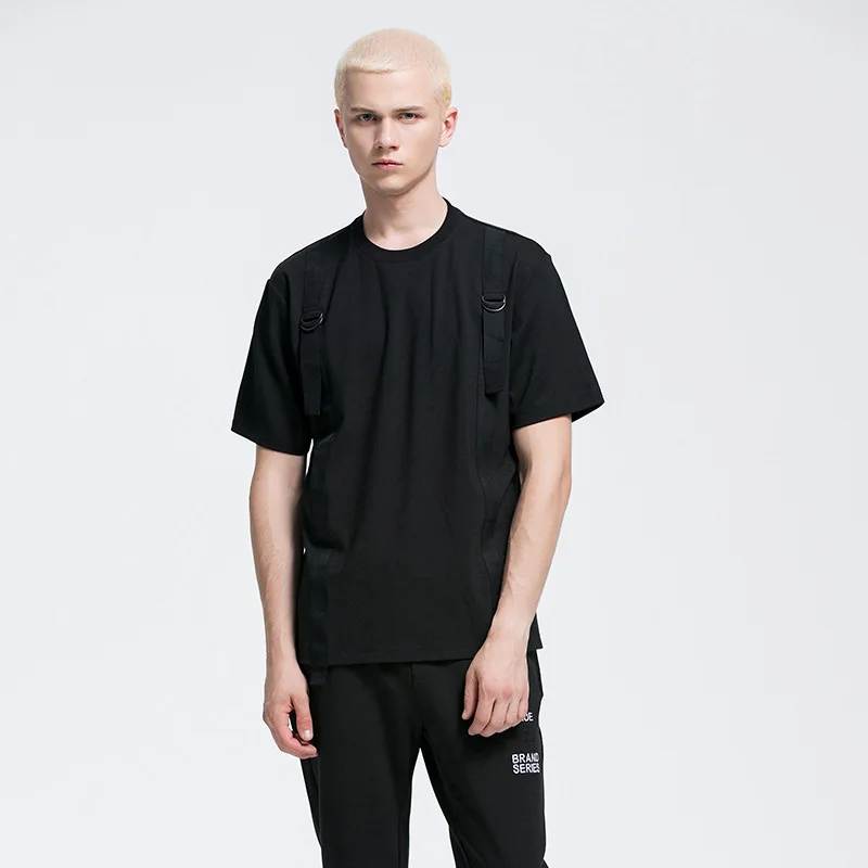 Футболка с короткими рукавами мужская летняя Модная хлопковая Harajuku в