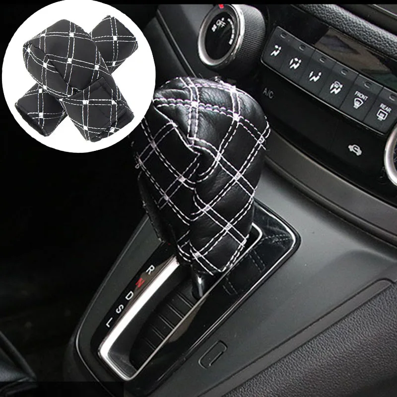 2 шт./компл. из искусственной кожи ручной тормоз рычаг переключения передач для