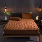 Наматрасник стеганый однотонный, с наволочкой