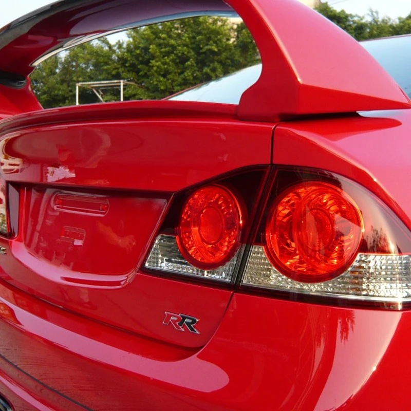 Автомобильная наклейка эмблема для Honda Civic RR буквы хвост матовый алюминий красный