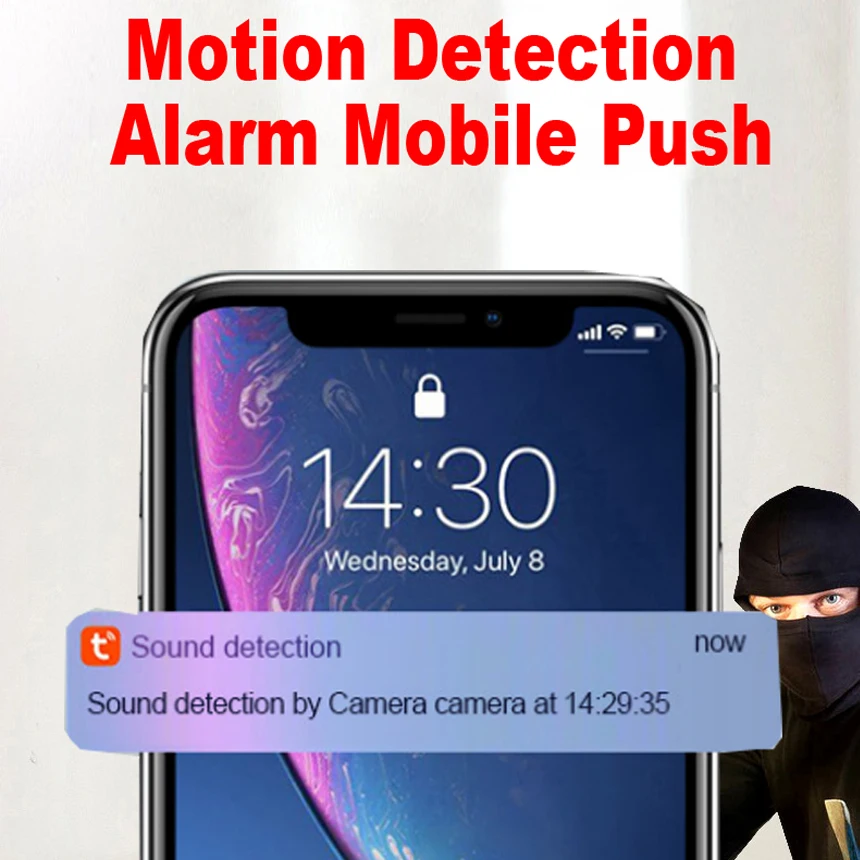 Hebeiros Смарт Tuya HD1080P мини няня 5G Wi Fi Камера Беспроводной камеры видеонаблюдения CCTV IP
