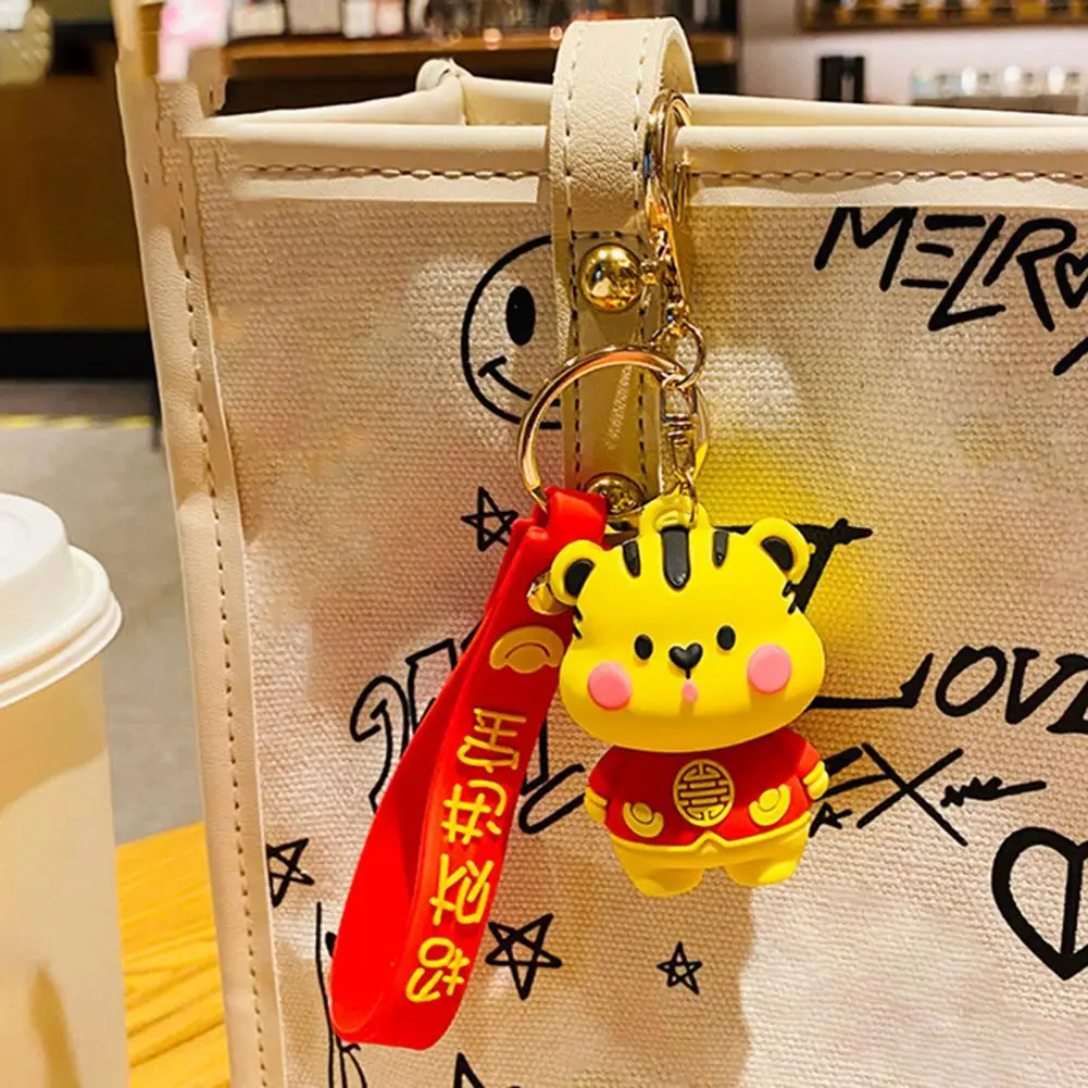 Key Chain Funny Mini Attractive Lovely Tang Suit Tiger Holder for Mobile Phone Pendant |