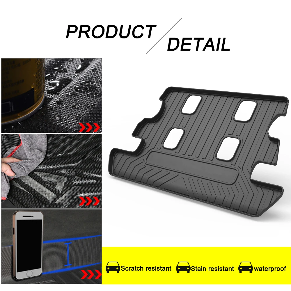 Online Tappetino Per Fodera Protettiva Per Bagagliaio Per Toyota Land Cruiser 8 Posti 2007-2016 TPE Bagagliaio Per Auto Impermeabile Coprisedile Per Bagagliaio