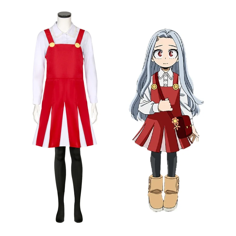 Платье для косплея моя геройская академия 4 ери Красное длинное платье с черными