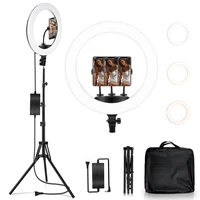 18 inch 45cm selfie ring light led studio lighting 3200 5600k ring lamps with stand tripod 210cm for video ringlight 65w